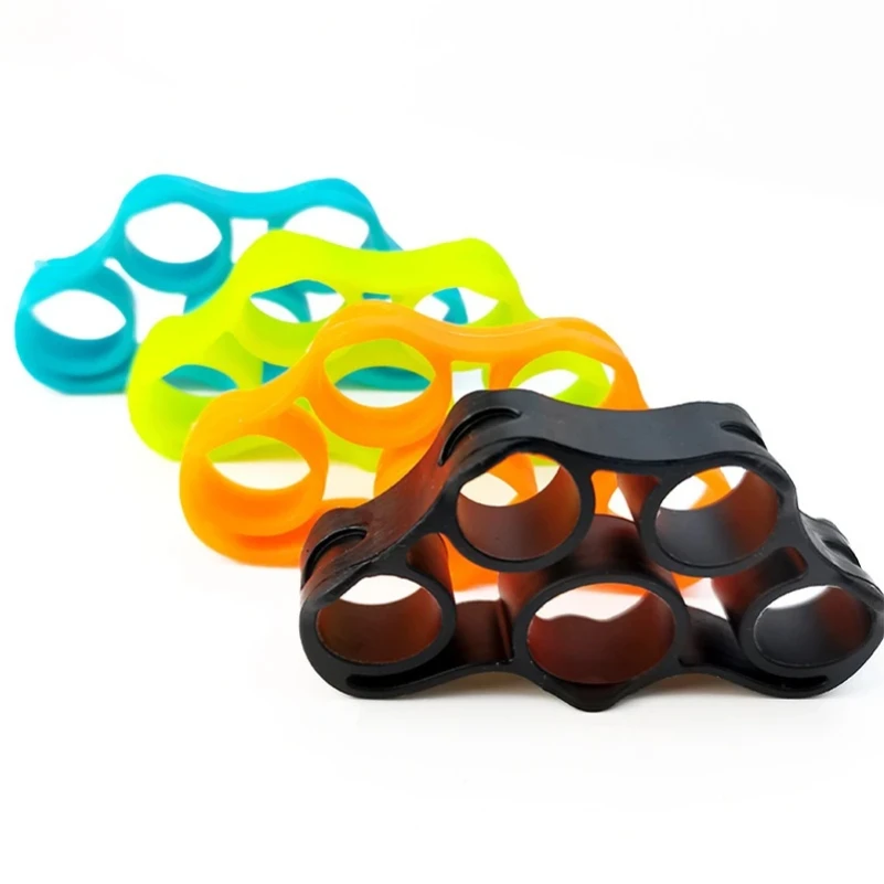 2 Stuks Siliconen Vijf Vinger Training Hand Expanders Sporter Pols Brancard Vinger Grijper Expander Sterkte Revalidatiehand