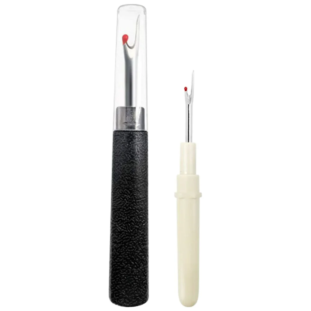 

2pcs Stainless Steel Seam Ripper Durable Thread Remover Portable Embroidery Removal Compact Sewing Cutter Anti-Slip Hand Grip