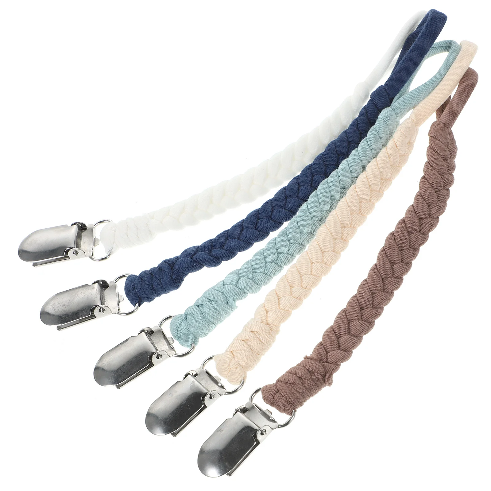 6 uds. de clips para chupete para bebés, diseño seguro que previene la asfixia, portátil, fácil de usar para niños y niñas con chupetes