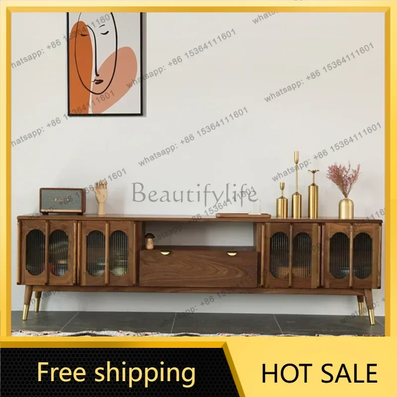 LJY Nordic Entertainment Center TV Stands Living Room Storage Cabinet TV Stands Supports Wooden Home Furniture Televisie Kast LL