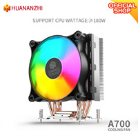HUANANZHI A300 A400 A500 A700 A04 A06 4 and 6 Copper Heat Pipe LED CPU Cooler Cooling Fan Radiator Quiet SINGLE Fan Heatsink