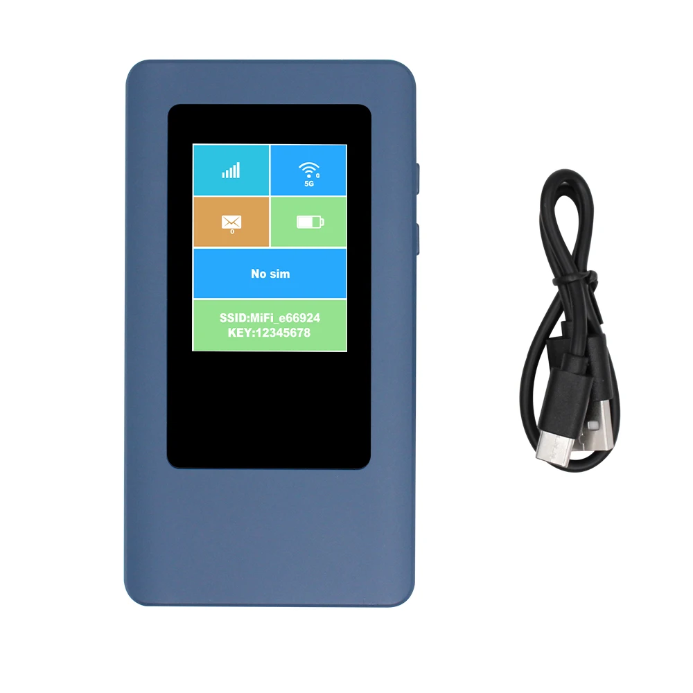 ZXY M200 جهاز توجيه WiFi صغير محمول 5G مع MIFIs WiFi6 ونقطة اتصال لـ SOHO يتميز بتشفير جدار الحماية QoS VPN WEP #2