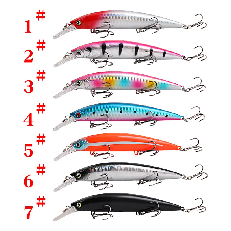 Luya Bait Laser Long Range Submerged ABS Lead Block Mino 15.2cm36g Three Hook Crossmouthed Perch Freshwater Sea Fishing Bait