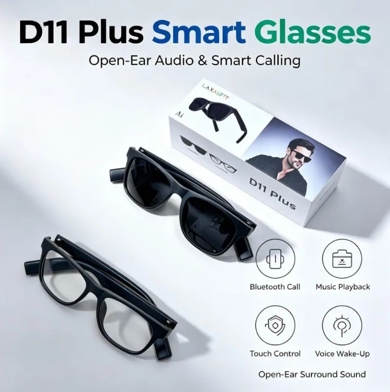 Hot‑selling Smart Bluetooth Glasses, Support Music Play & Call, Audio Headset Style, Voice Control, For Men & Women