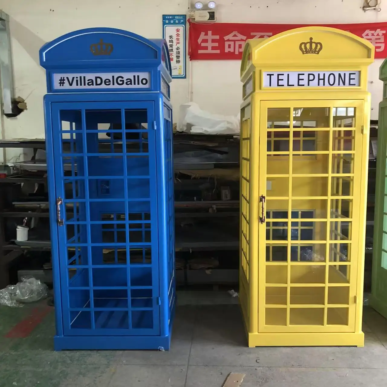Decorative British pink London phone booth London public phone booth box