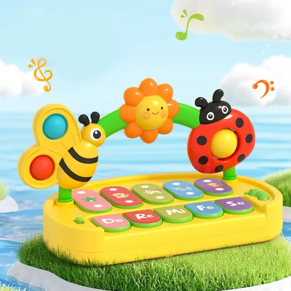 Plastic Musical Piano Toy Montessori Sound Insect Musical Instrument Music Learning Early Education Music Instrument Toys