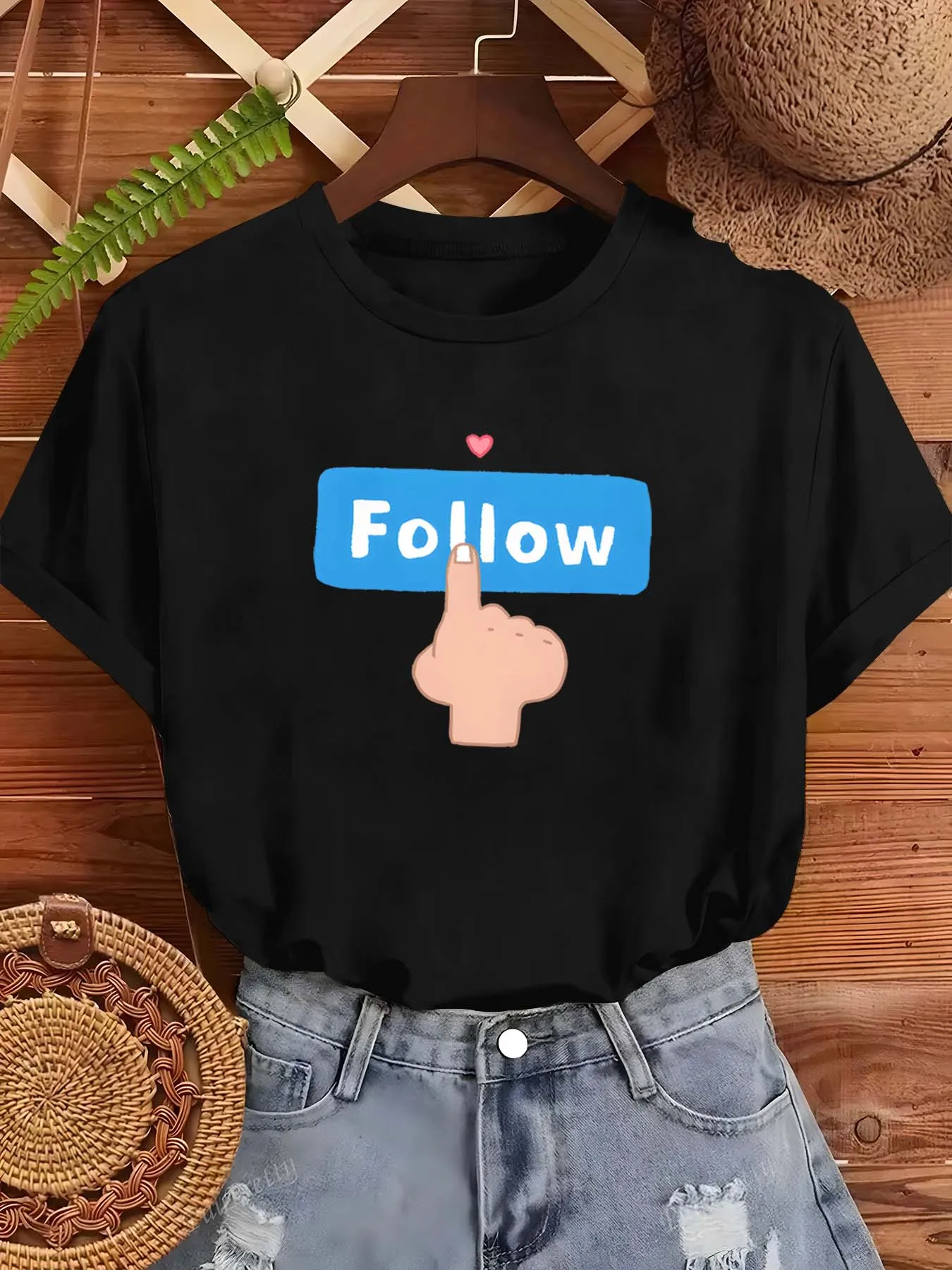 Plus Size Follow – inspiriertes trendiges Mode-Kleidungsstück für Stil-Chasers