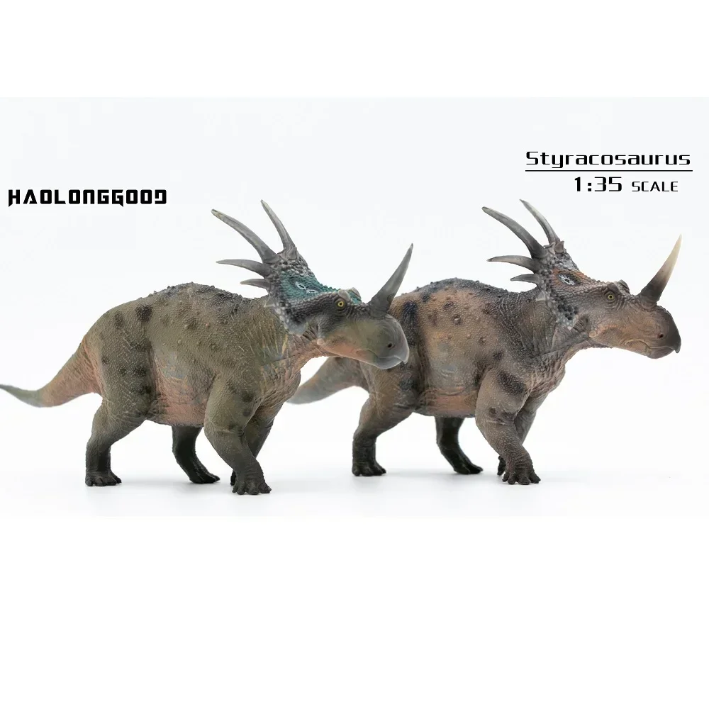 Haolonggood 1:35 Styracosaurus Dinosaur Toy Ancient Prehistroy Animal Model