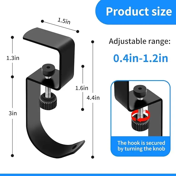 شماعات مقعد حامل شجرة الصيد المعدنية، شماعة تروس قابلة للتعديل لسهولة الخطاف على ملحقات حامل الأشجار للصيد #2