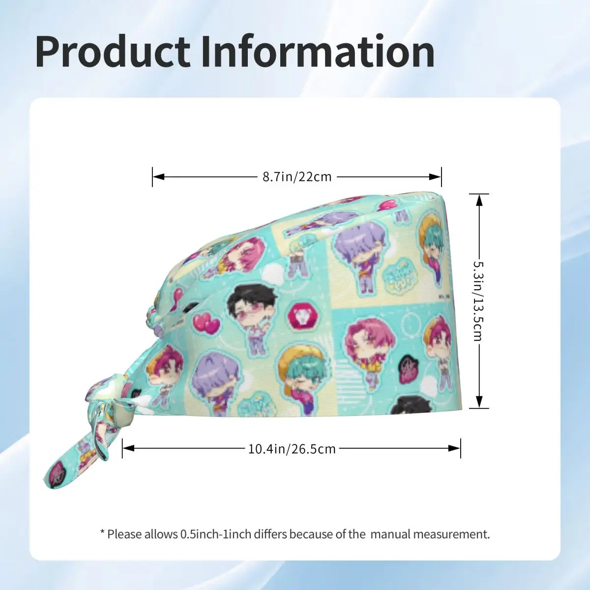 Casquette médicale Saja garçons gommage casquettes pour unisexe femmes confortable dessin animé chapeaux d'allaitement à la mode cheveux longs casquette de travail