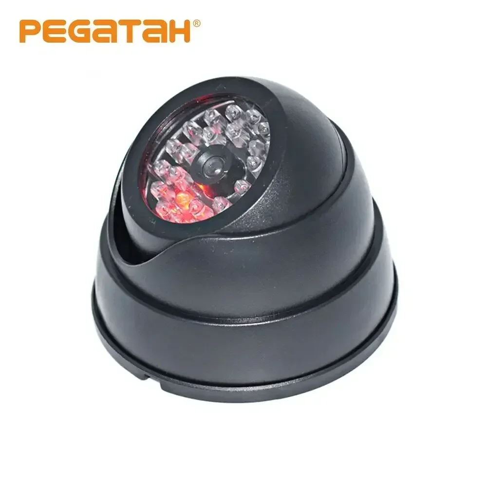 1-10PCS Dummy Fake Camera with LED Red Light Dome Home Security Surveillance Cameras Simulation Burglar Alarm Security Cameras