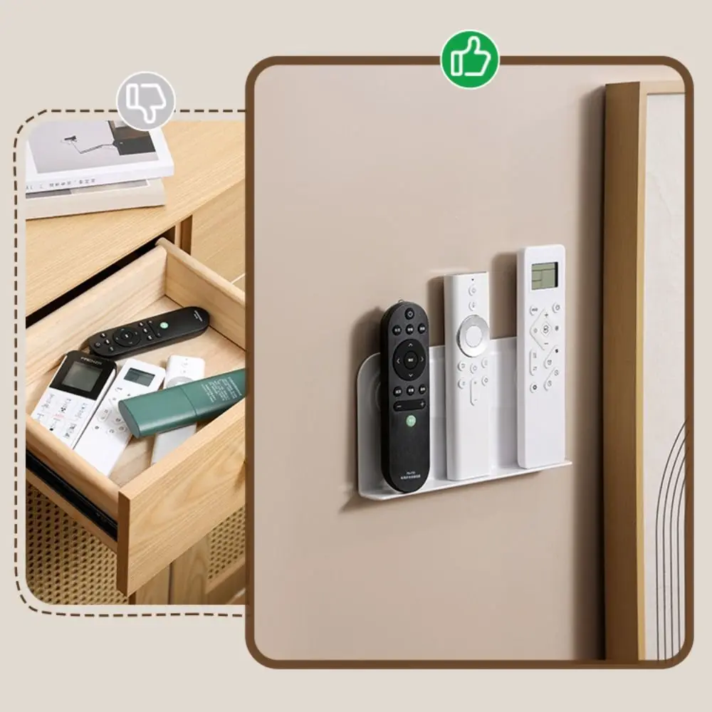 Soporte Magnético de Pared para Control Remoto, Autoadhesivo, Estable, Organizador Multifuncional para Controles Remotos de TV