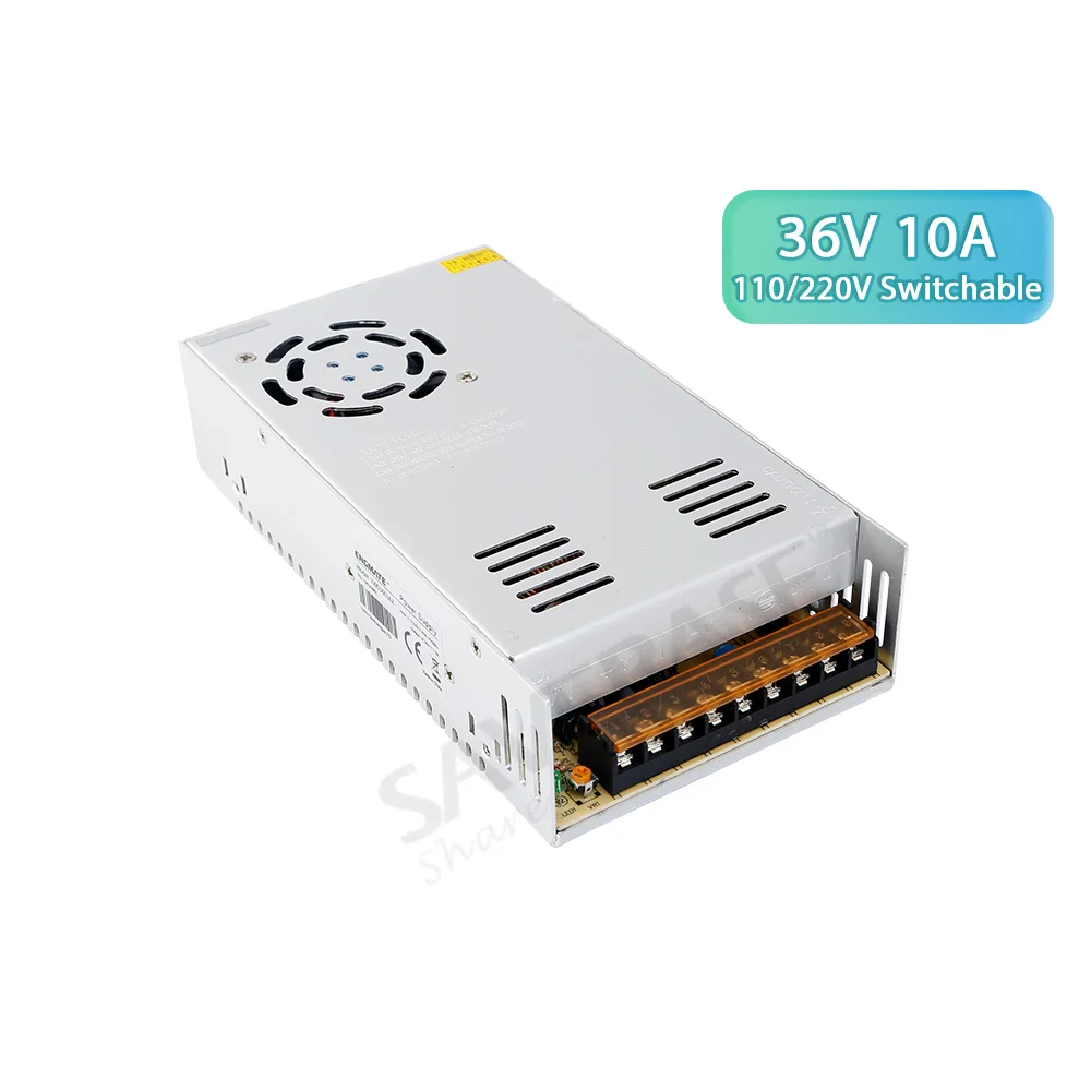 

AC 110V-240V To DC 36V 10A 360W CNC Stepper/Servo Motor Driver Switching Power Supply for CNC Kit LED Strips Light DIY CCTV