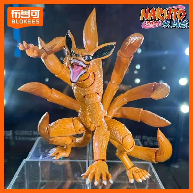 

Blokees Legend Edition Kurama Naruto 18cm Kyuubi Uzumaki Naruto Action Figures Assembled Model Movable Toys Collection Figures