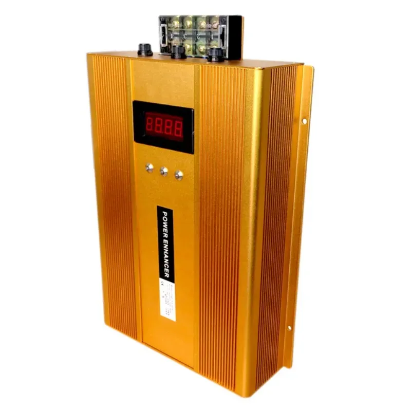 Aluminum power box ligent three-phase electrical energy saving equipment with LCD JP00