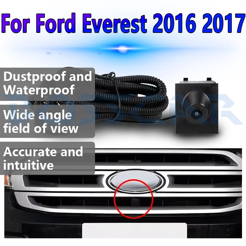 

For Ford Everest 2016 2017 Car Front View Camera AHD Night Vision 150° Fisheye Lens OEM Vehicle Front Camera Waterproof IP68