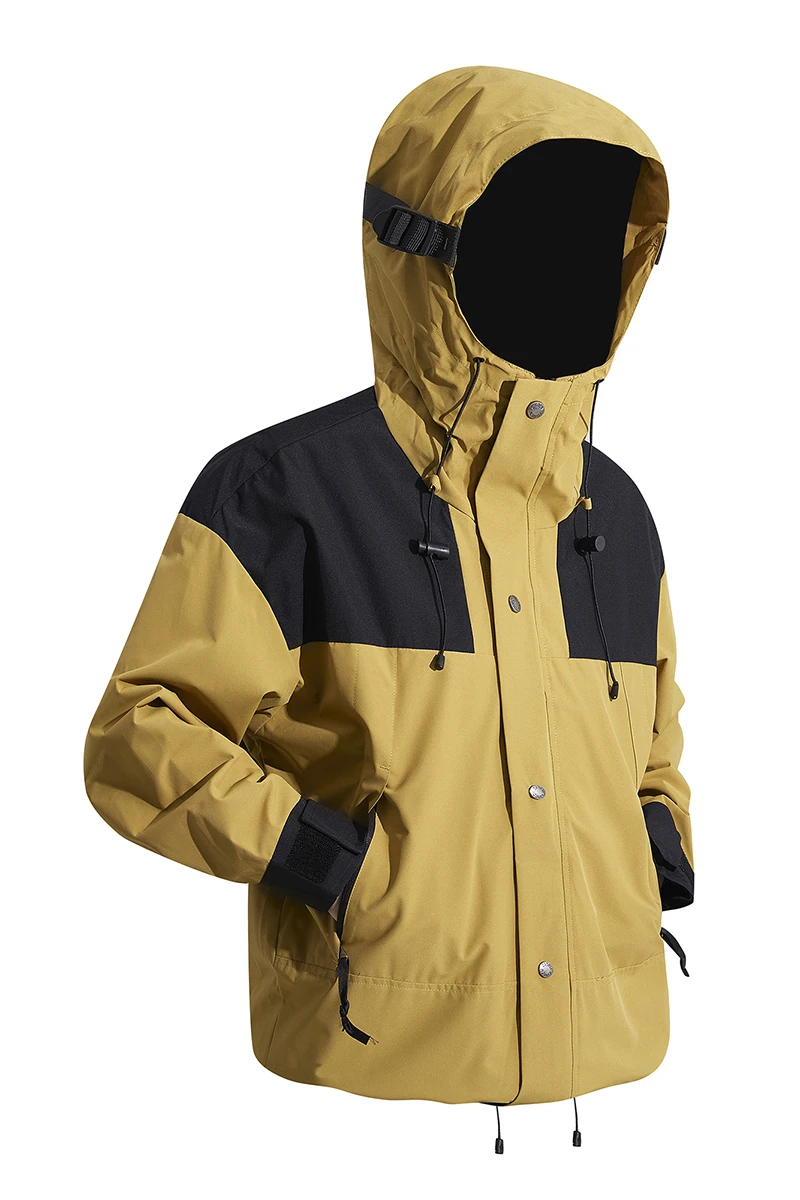

Outwear Camping Removable Hooded Coats Men's Oversize Jacket Hooded Waterproof Windbreaker Male Plus Large Spring Bomber Coat