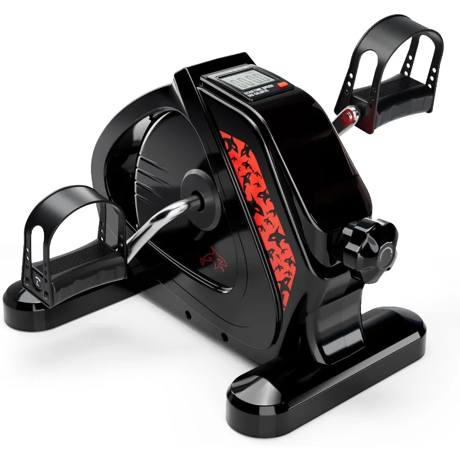 

Усовершенствованный педальный тренажер с металлическим маховиком для тяжелых нагрузок, велотренажер под стол с ЖК-дисплеем, мини-велотренажер для дома и офиса