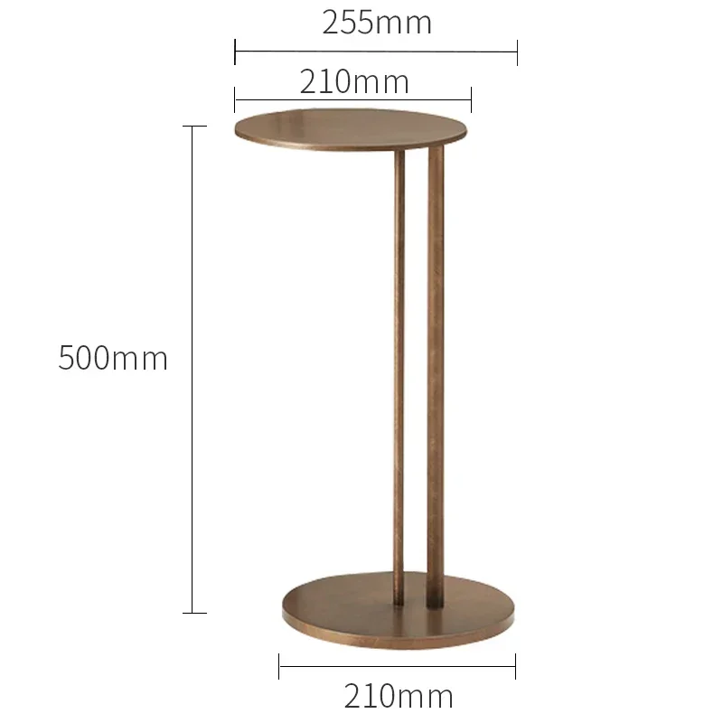 Tables basses en fer pour chambre à coucher, meubles modernes, petites tables d\'appoint nordiques, rondes et dorées, mobiles et classiques, luxe et