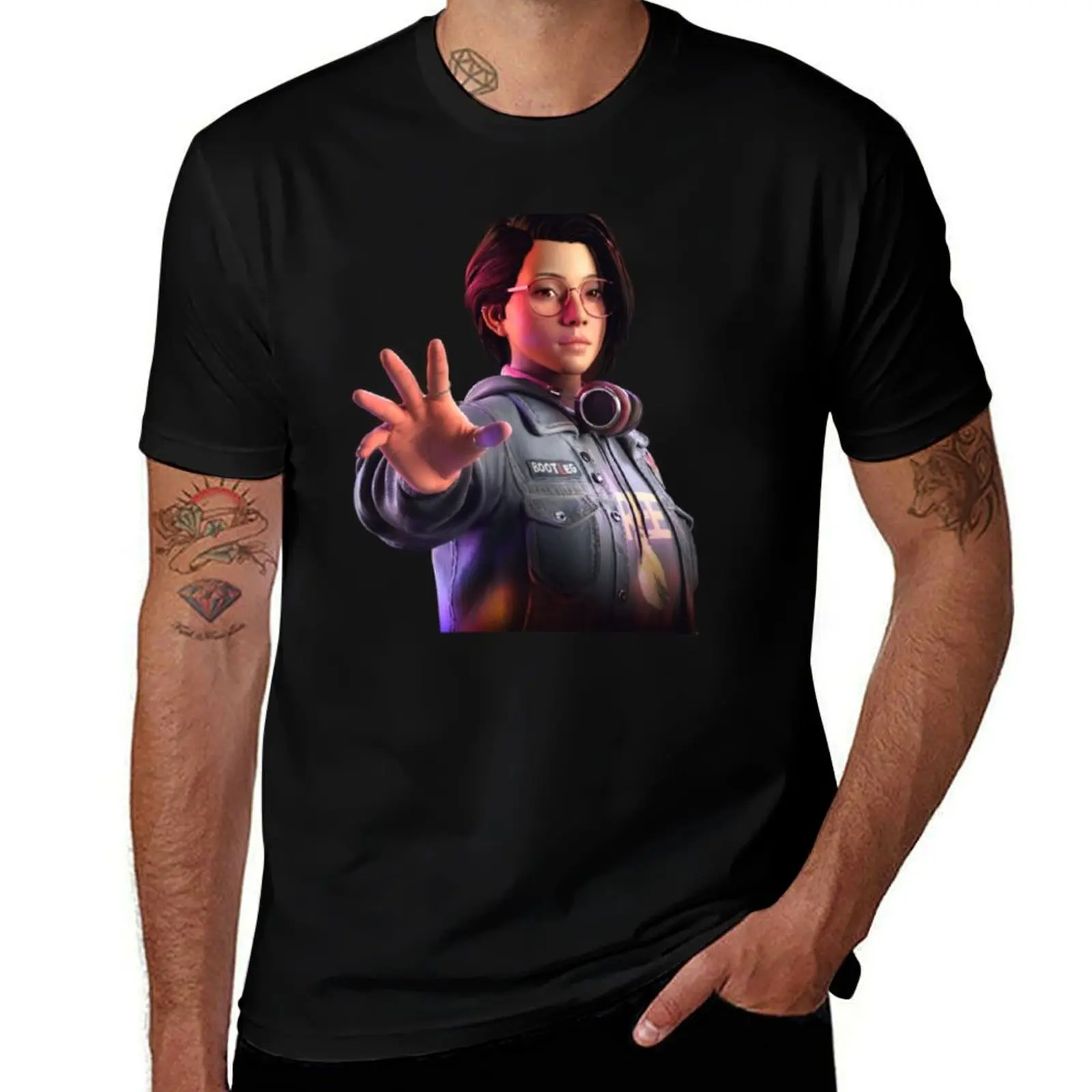 Life is Strange True Colors Alex Chen T-Shirt Utility Work Short Sleeve Top T-Shirt