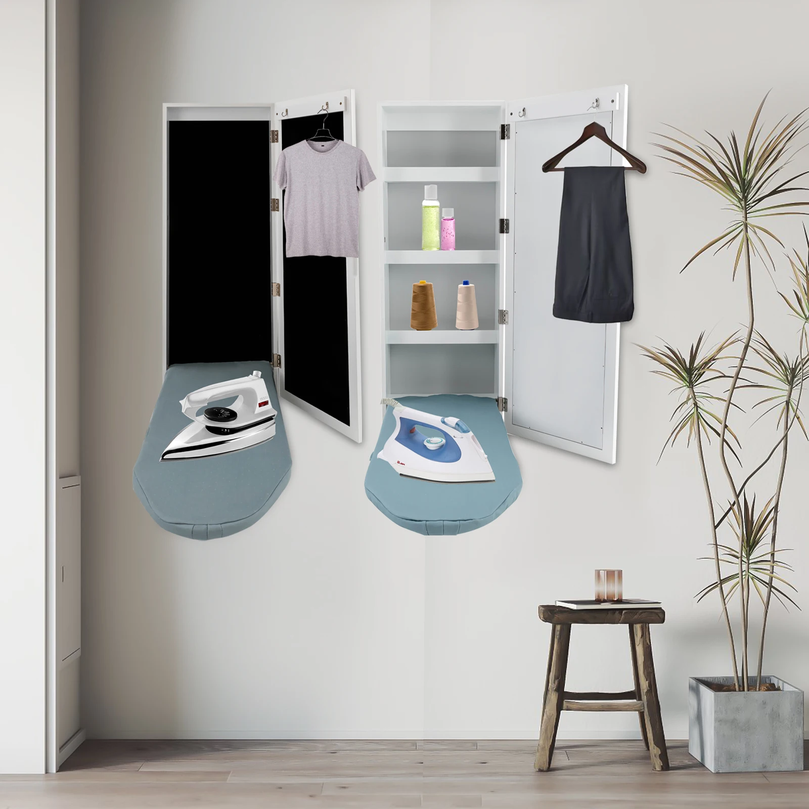 Wall Mounted Ironing Board Waterproof And High-Temperature Resistant Multi-Functional Wall-Mounted Ironing Board