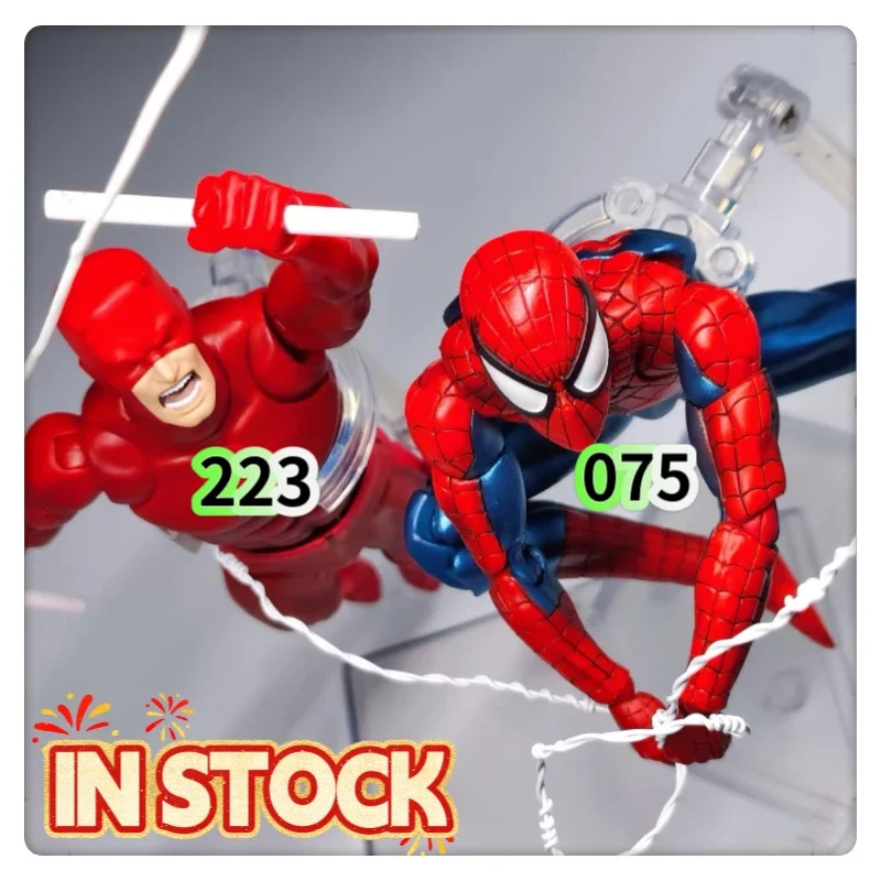 

В наличии Hot Ct Toys Daredevil Mafex 223 и Человек-Паук 075 SHF Версия комиксов Аниме Экшн-Статуя Модель Пользовательские подарки Детские игрушки