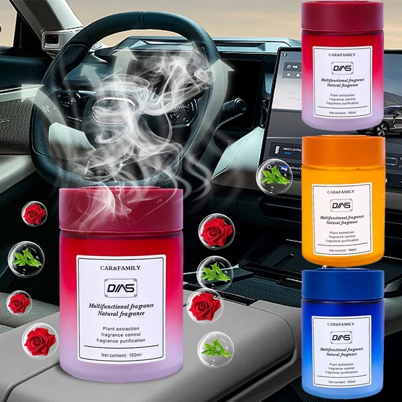 2024 Car Air Freshener Solid Aromatherapy Ornament Natural Plant Extract Essence Long Lasting Perfume Diffuser Car Deodorant