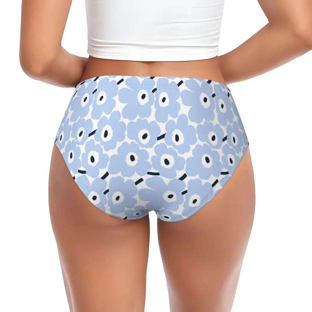 Custom Little Poppy Print Brief Panties Womens Comfort Fashion Modern Style Underwear