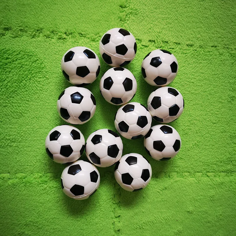 12pcs 63mm Anti Stress Ball Relief Black White soccer Football Basketball Baseball Tennis Soft Foam squeeze Ball Toys for Boys