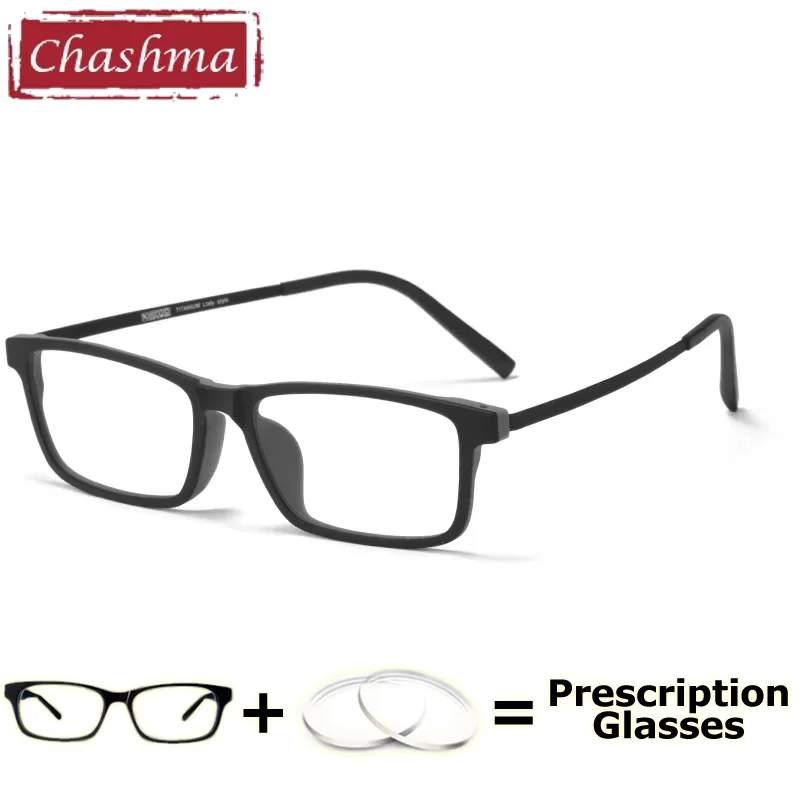 チャシュマ処方メガネ男性近視ライト光学処方老眼鏡フォトクロミックプラスチックチタン女性眼鏡