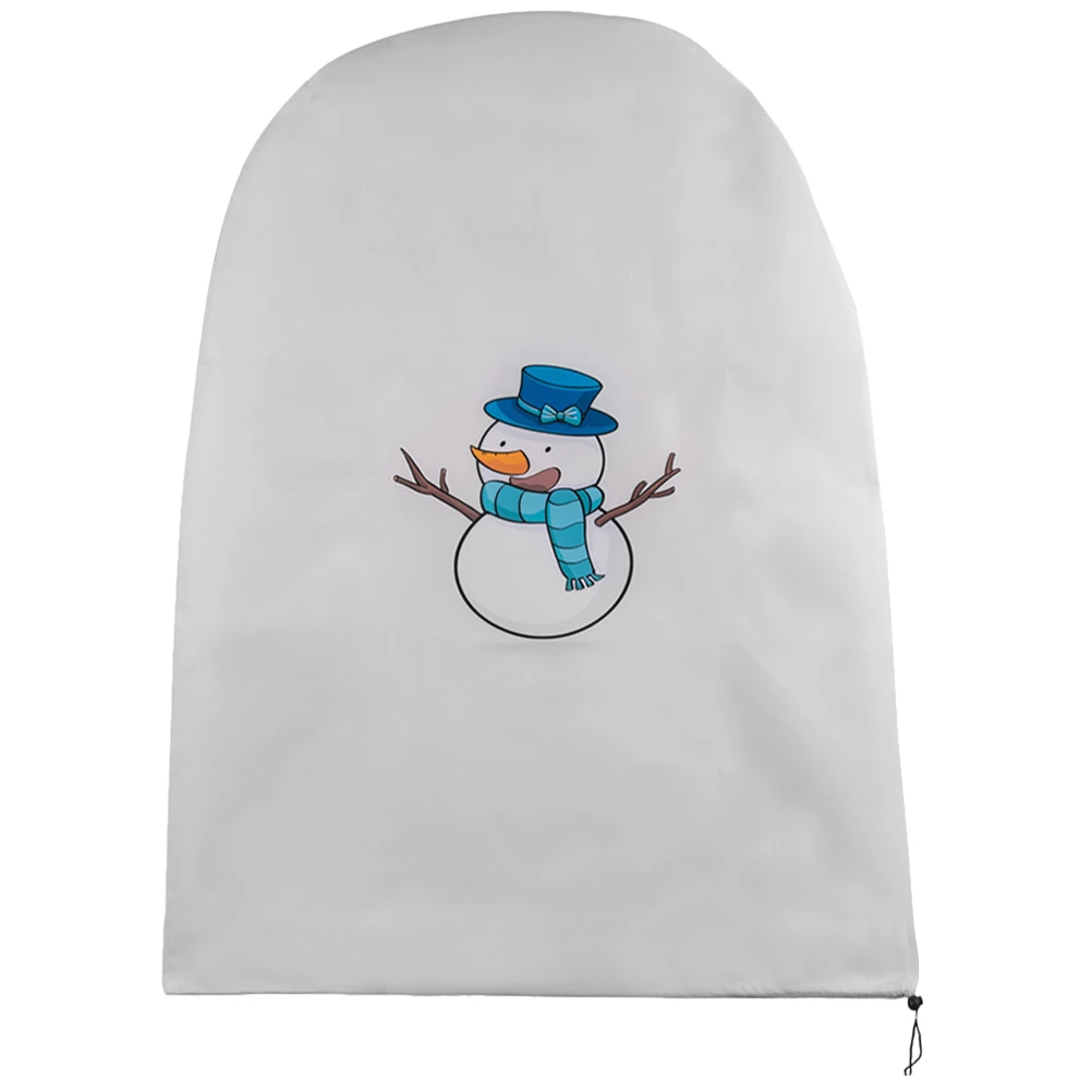 

Plant Cover Frost Protection Cartoon Christmas Tree Polar Bear Non woven Fabric Winter Garden Bed Covers Outdoor Plants
