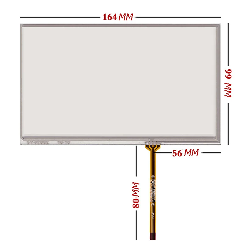 

7 Inch 164*99mm 4-wire for AT070TN92 AT070TN94 Digitizer Resistive Touch Screen Panel Resistance Sensor 164x99mm