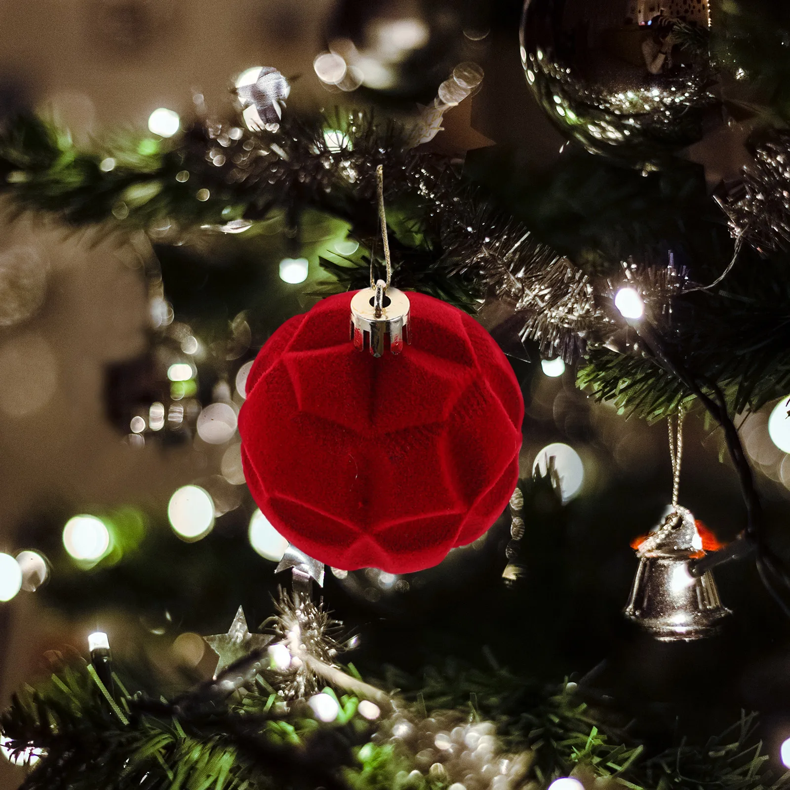 

12 Pcs Christmas Balls Velvet Miniature Halloween naments naments naments Tree Decor PET Nylon Holiday Mini DIY