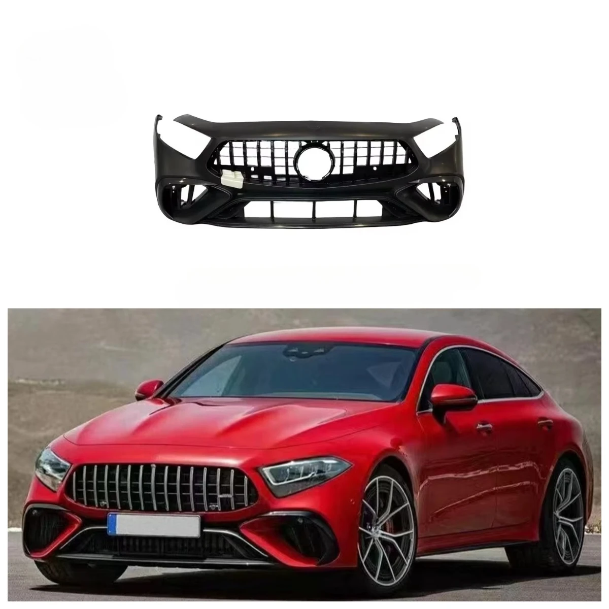 

Высококачественный пластиковый передний бампер GT63 для C257 CLS, обновление до стиля GT63 S
