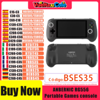 ANBERNIC RG556 Portable Games Console, 5.48Inch Amoled Screen, Android , 5500MAH Battery, Bluetooth Portable Video Game Player