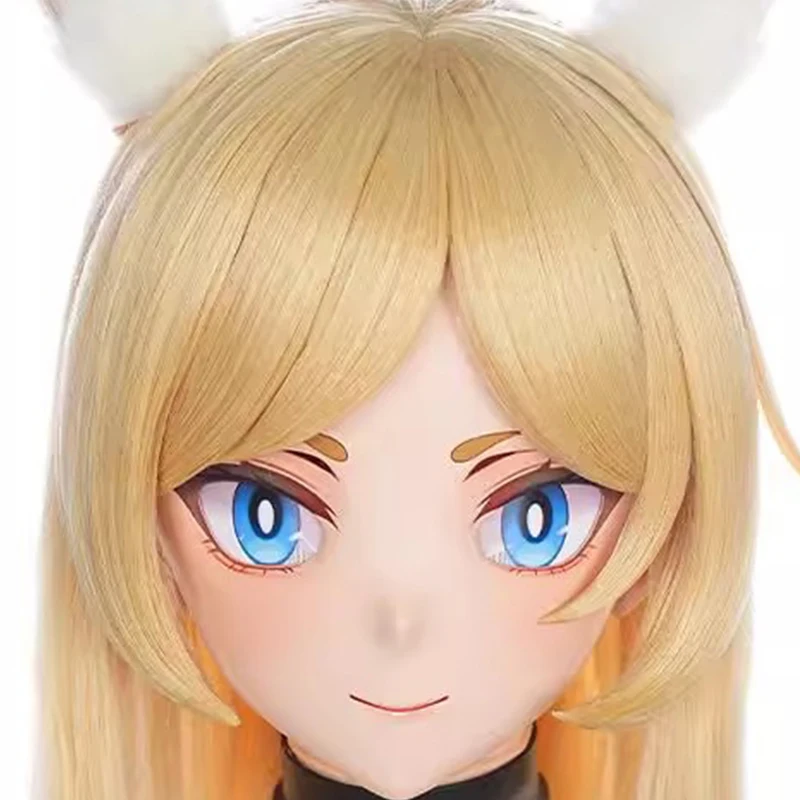 

(MEO243) Customize Handmade Full Head Lockable Crossdress Male to Female Japanese Cartoon Anime Game Character Kigurumi Mask