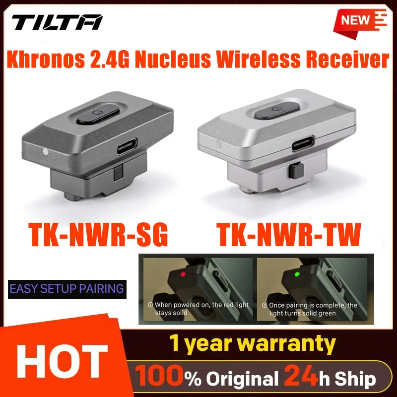 TILTA Khronos 2.4G Nucleus Wireless Receiver TK-NWR-SG TK-NWR-TW for iPhone 15 Pro/Pro Max compatible with the Nucleus Nano II