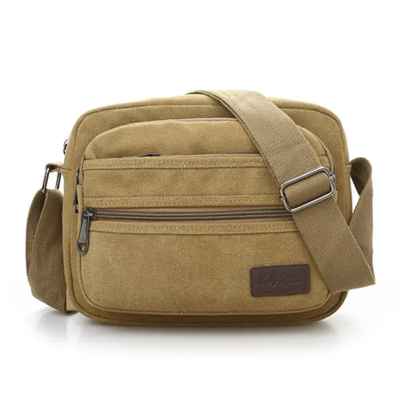 

Fashion Retro Casual Sling Cotton Canvas Men Bag Large Capacity Shoulder Crossbody Bag Business Travel Works Messenger Dayag