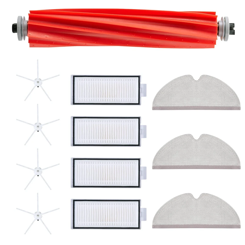

-A90P Side Brushes Vacuum Cleaner Accessories HEPA Filter Replacement For Roborock Q7 Q7 Max Q7 Max+