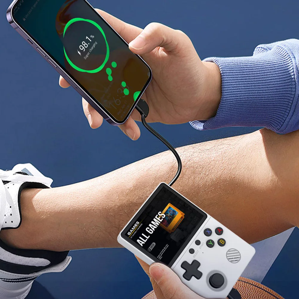 Console de jeu vidéo Portable rétro GB350, pour PS1/GBA, plus de 20000 jeux intégrés, écran IPS, système Linux, lecteurs de rétroéclairage portables