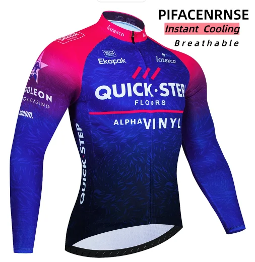 Vêtements de cyclisme printemps-automne, chemise de vélo de montagne à manches longues pour hommes, vêtements d'équipe, vêtements d'extérieur d'été Q