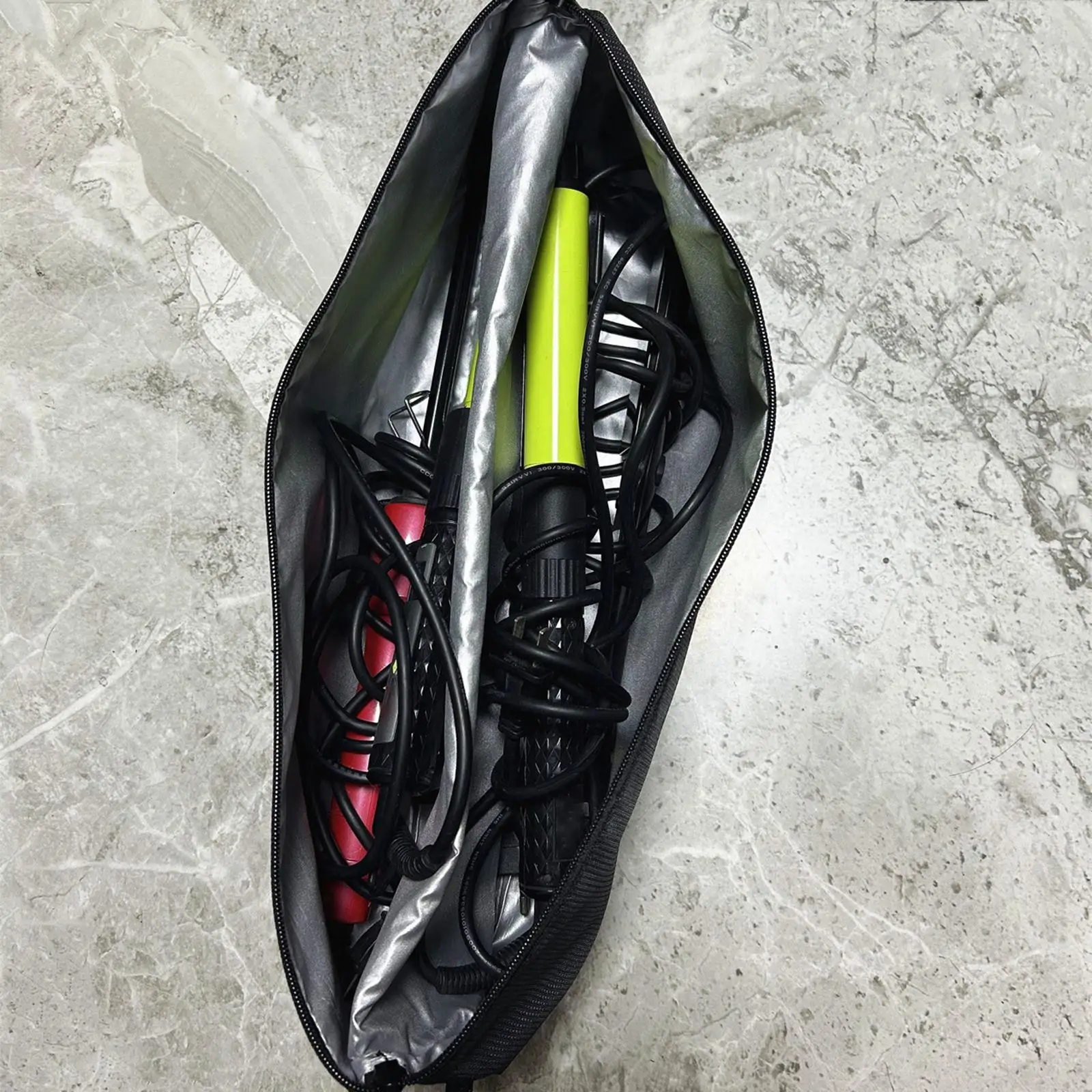 حقيبة مجفف الشعر حقيبة تخزين مقاومة للغبار حقيبة سفر لمشط دبوس الشعر للسفر