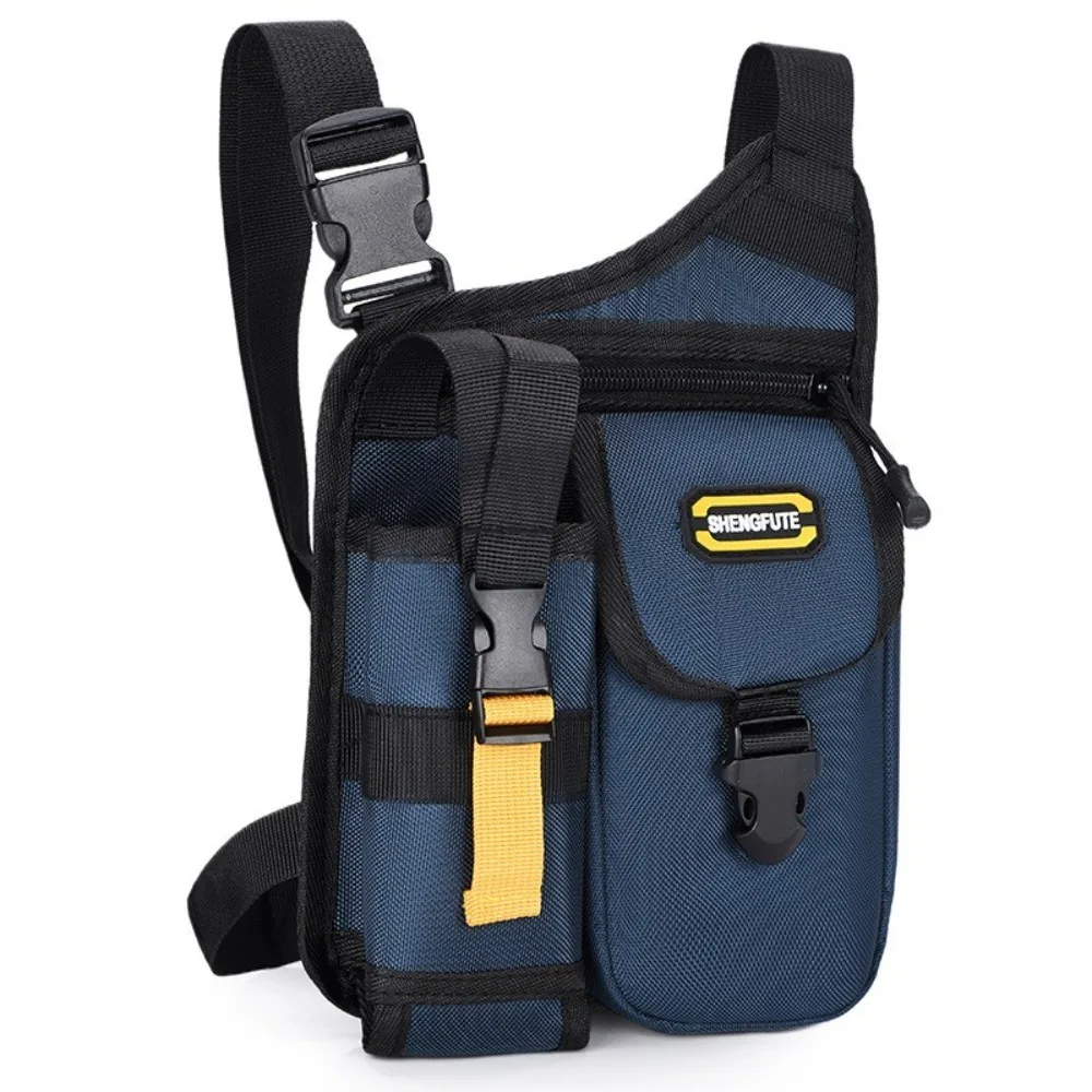 

Multipocket Men Motorcycle Crossbody Bag Large Capacity Waterproof Waist Pack Hip Leg Bag with Bottle Holder Adjustable Strap