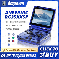 ANBERNIC RG35XXSP Flip Game Console 3.5'' IPS Screen Mini HDMI Output WiFi Bluetooth 4.2 E-book Linux Video Console Player Gifts