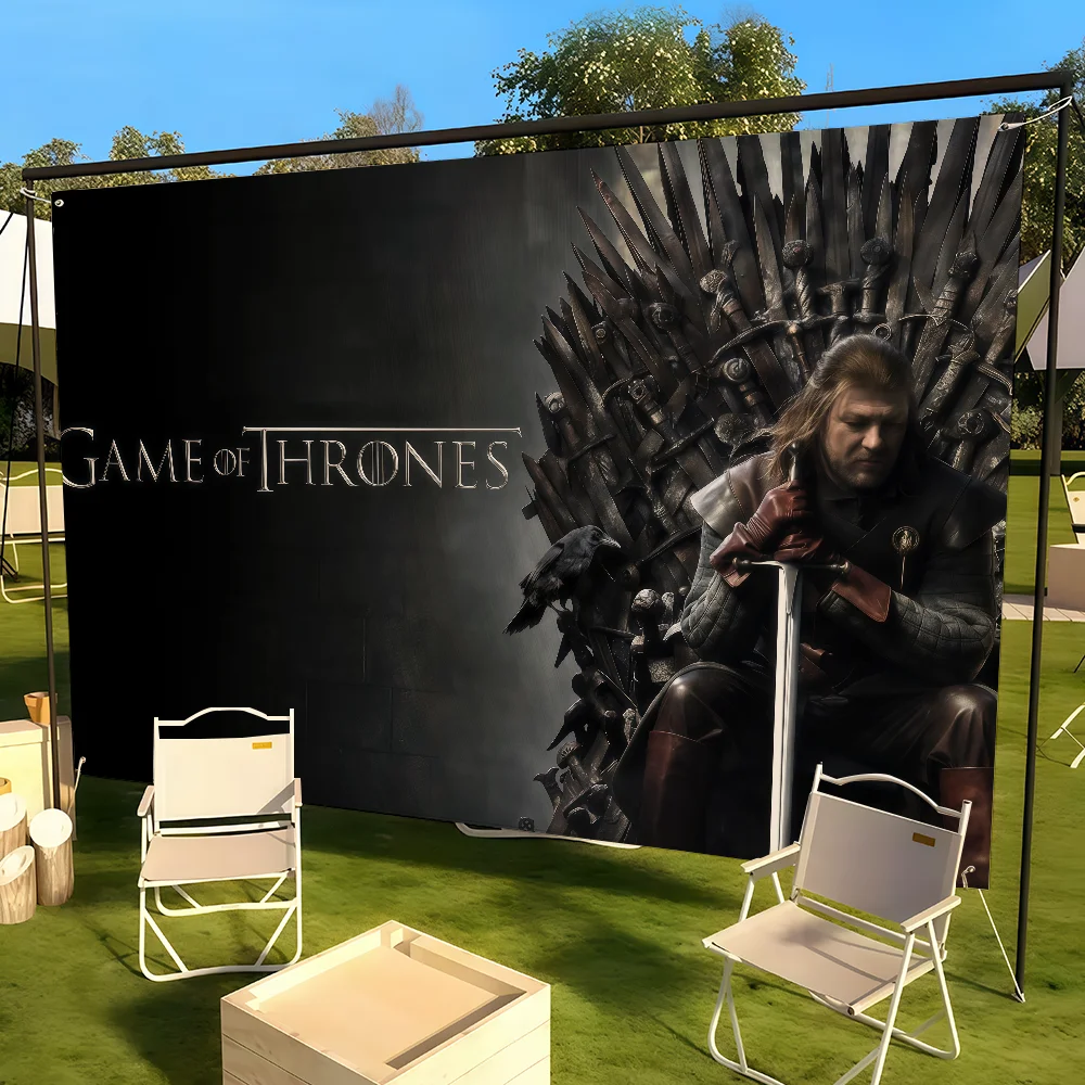 لعبة التلفزيون الأمريكية G-Game of T-Thrones مناسبة لغرفة النوم في الهواء الطلق هدية ديكور الحفلات نزهة التخييم