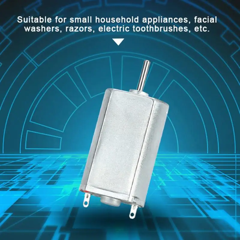 1Pc FK180 Electric Motor DC3V-6V 7000-20000RPM High Speed Carbon Brush Mini Motor DIY Electric Shaver Toy Model