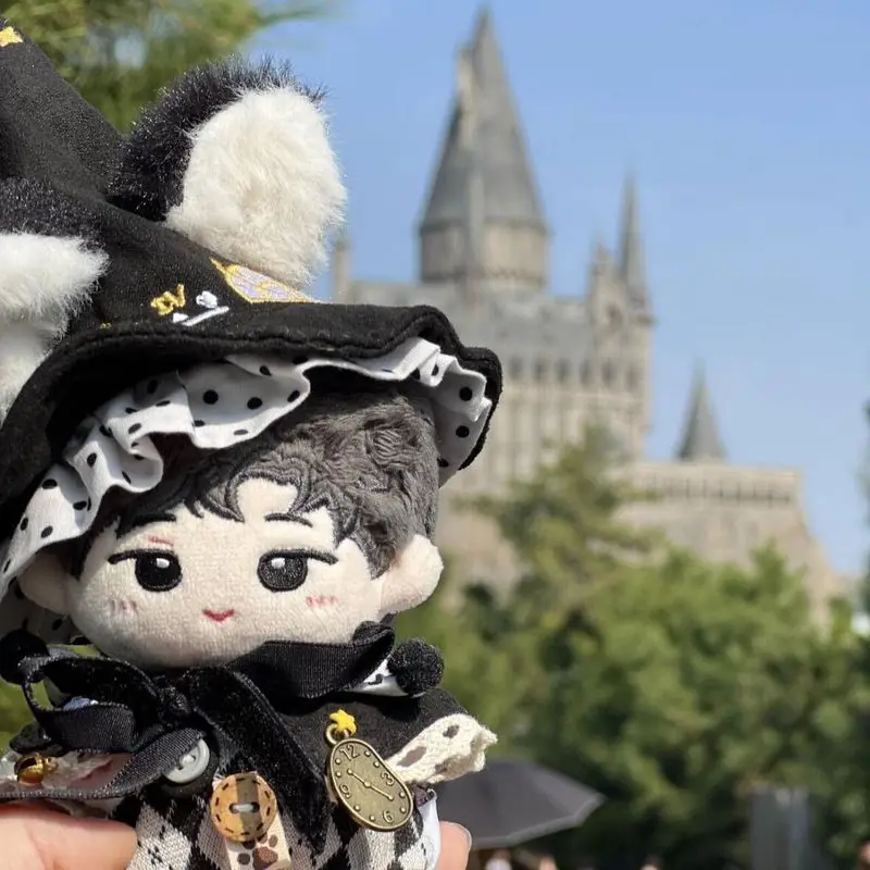 جديد القطبية ليلة نصف الكرة الشمالية جمعية سحرية 10 سنتيمتر ملابس الطفل الأسود الساحر القطن دمية خلع الملابس ملابس الطفل