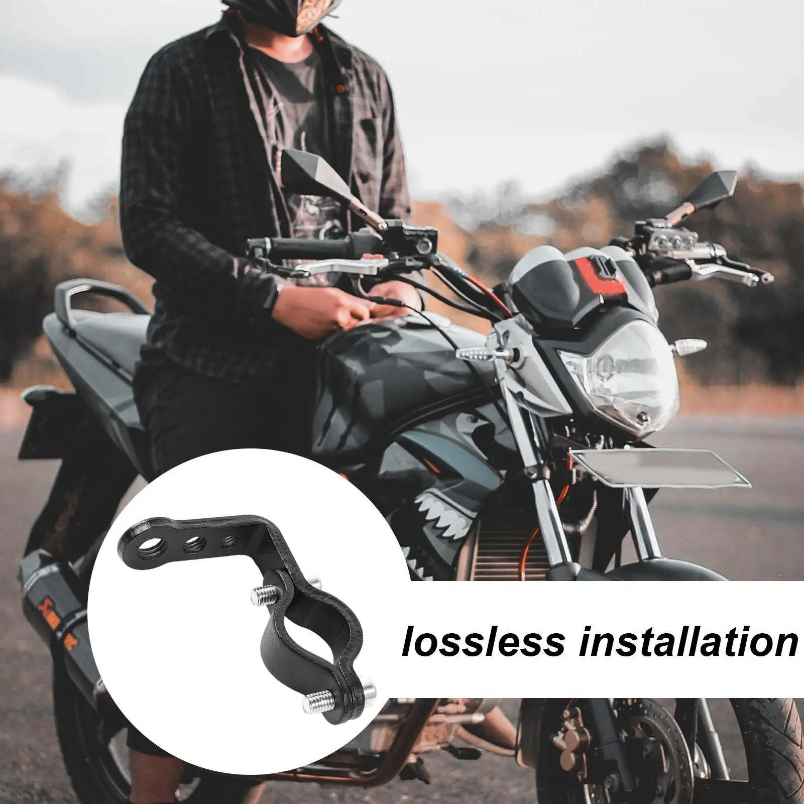 Motorcycle Mirror Extenders Motorcycle Handlebar Extension Accessories Motorbike Phone Mount For Headlight Phone Navigation