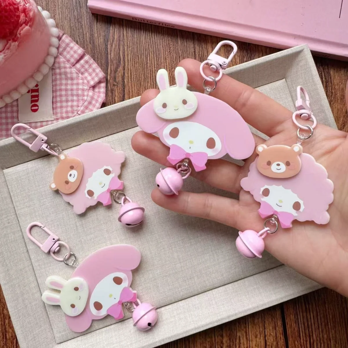 

Новый акриловый брелок MY SWEET PIANO My Melody, фигурки аниме, мультяшный брелок для студенческого рюкзака, сумки, игрушка, товары ACG, подарок 2026