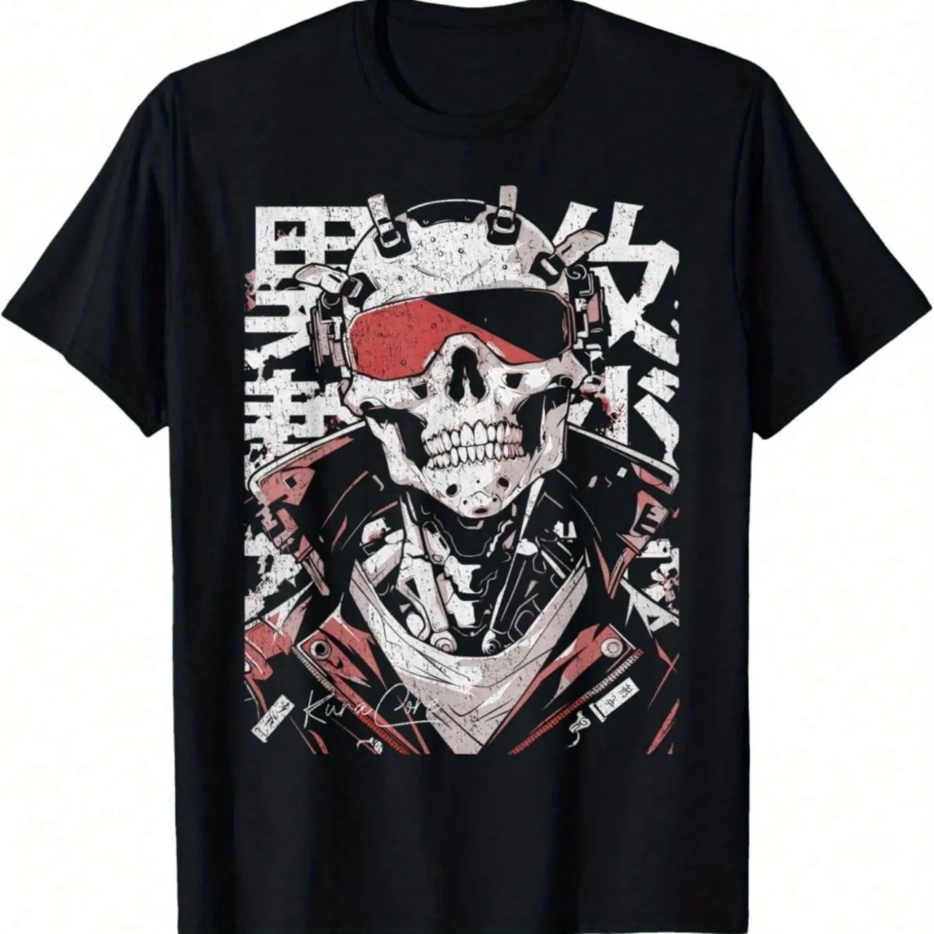 

Japanese Streetwear Cyberpunk Y2K Retro Techwear Manga Anime T-Shirt Graphic Short Sleeve Shirt Unisex Men Women Summer